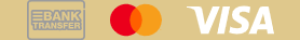 Bank transfer, Mastercard, Visa