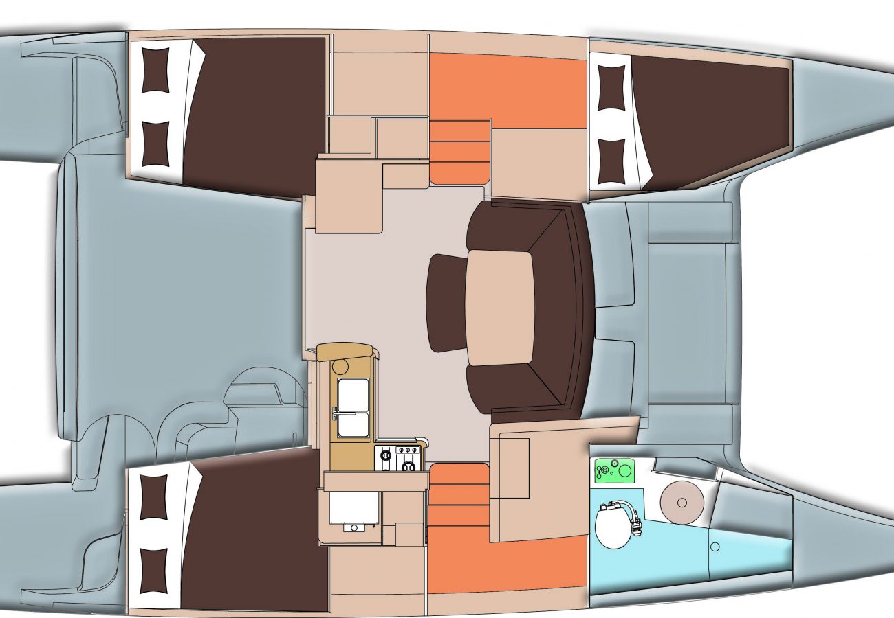 Barco en Vaitape - Catamaran 3 nights Cruise by TAHITI VILLAS 