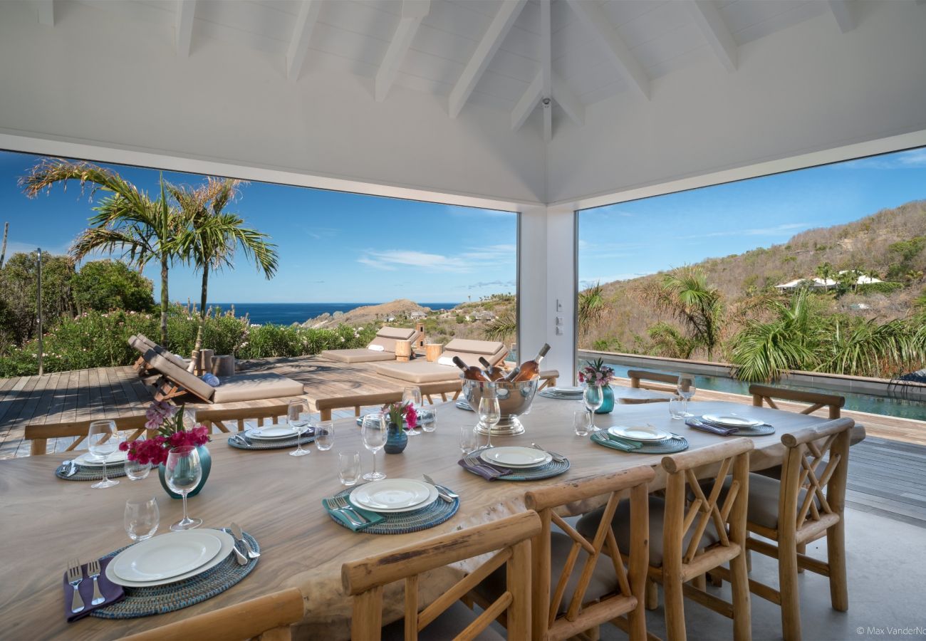 villa coco rock st barth avec terrasse privée et vue mer