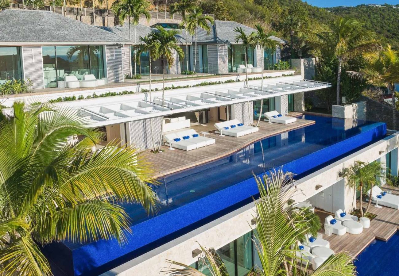 Villa Embrace St Barth pour 10 personnes avec vue sur le port de Gustavia
