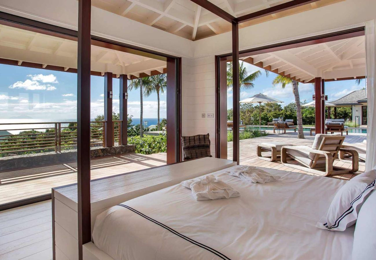 Villa in Saint Barthélemy - Maison Blanc Bleu St Barths 6-bd