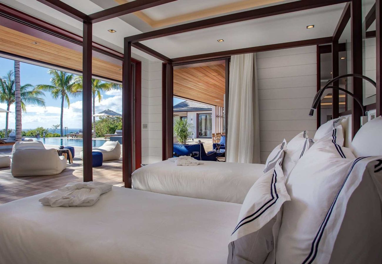 Villa in Saint Barthélemy - Maison Blanc Bleu St Barths 6-bd