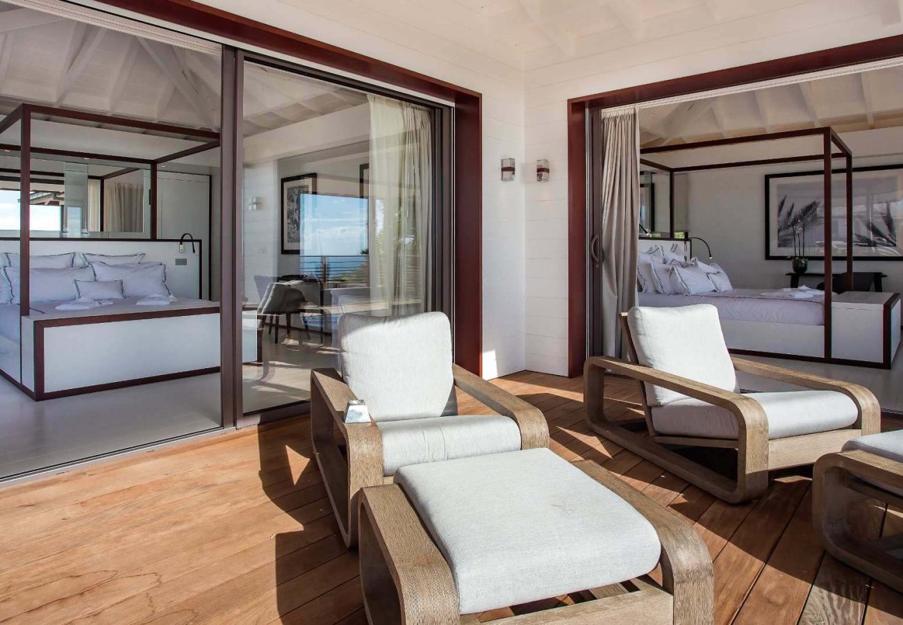 Villa in Saint Barthélemy - Maison Blanc Bleu St Barths 6-bd