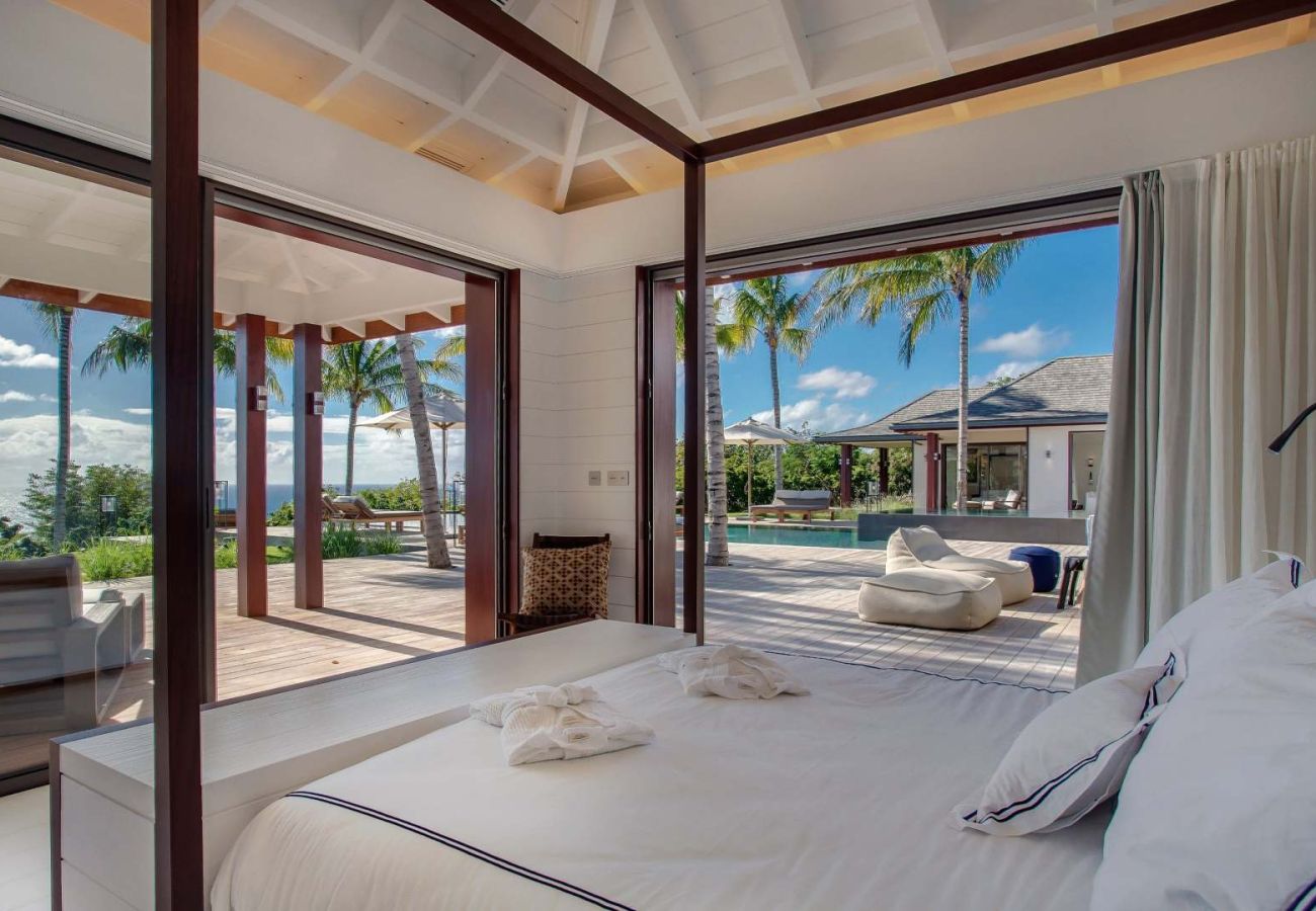 Villa in Saint Barthélemy - Maison Blanc Bleu St Barths 6-bd