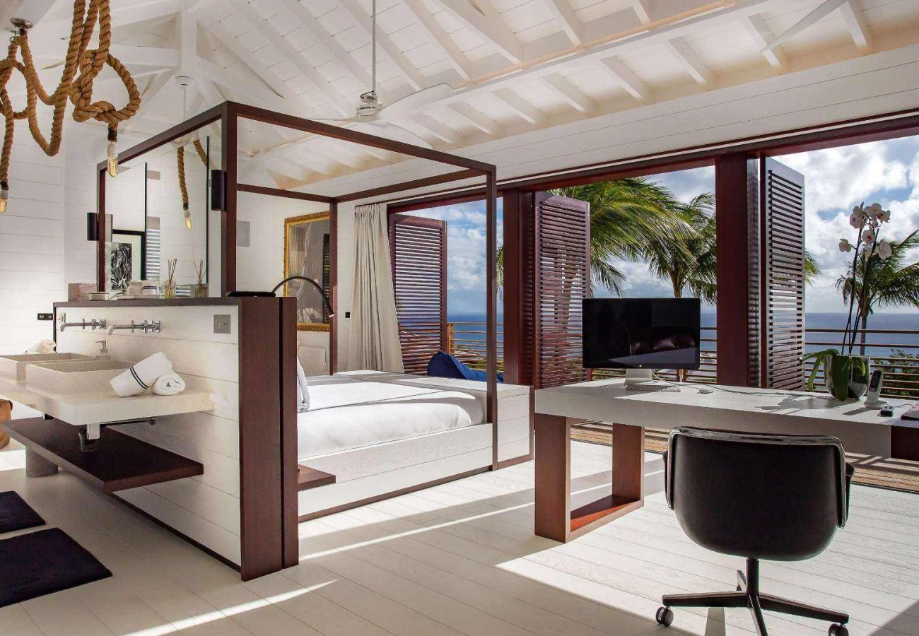 Villa in Saint Barthélemy - Maison Blanc Bleu St Barths 6-bd