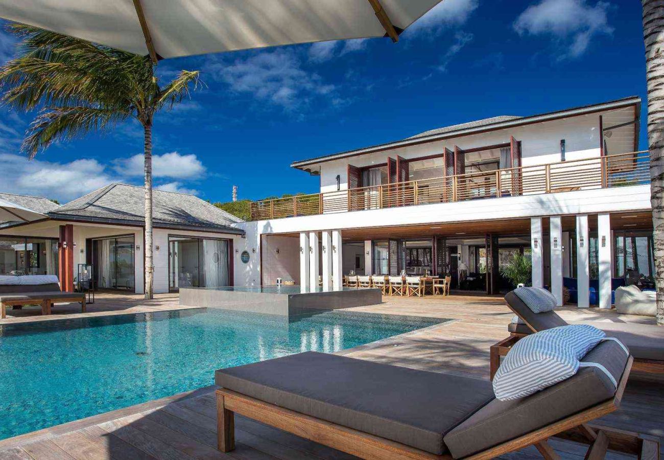 Villa in Saint Barthélemy - Maison Blanc Bleu St Barths 6-bd