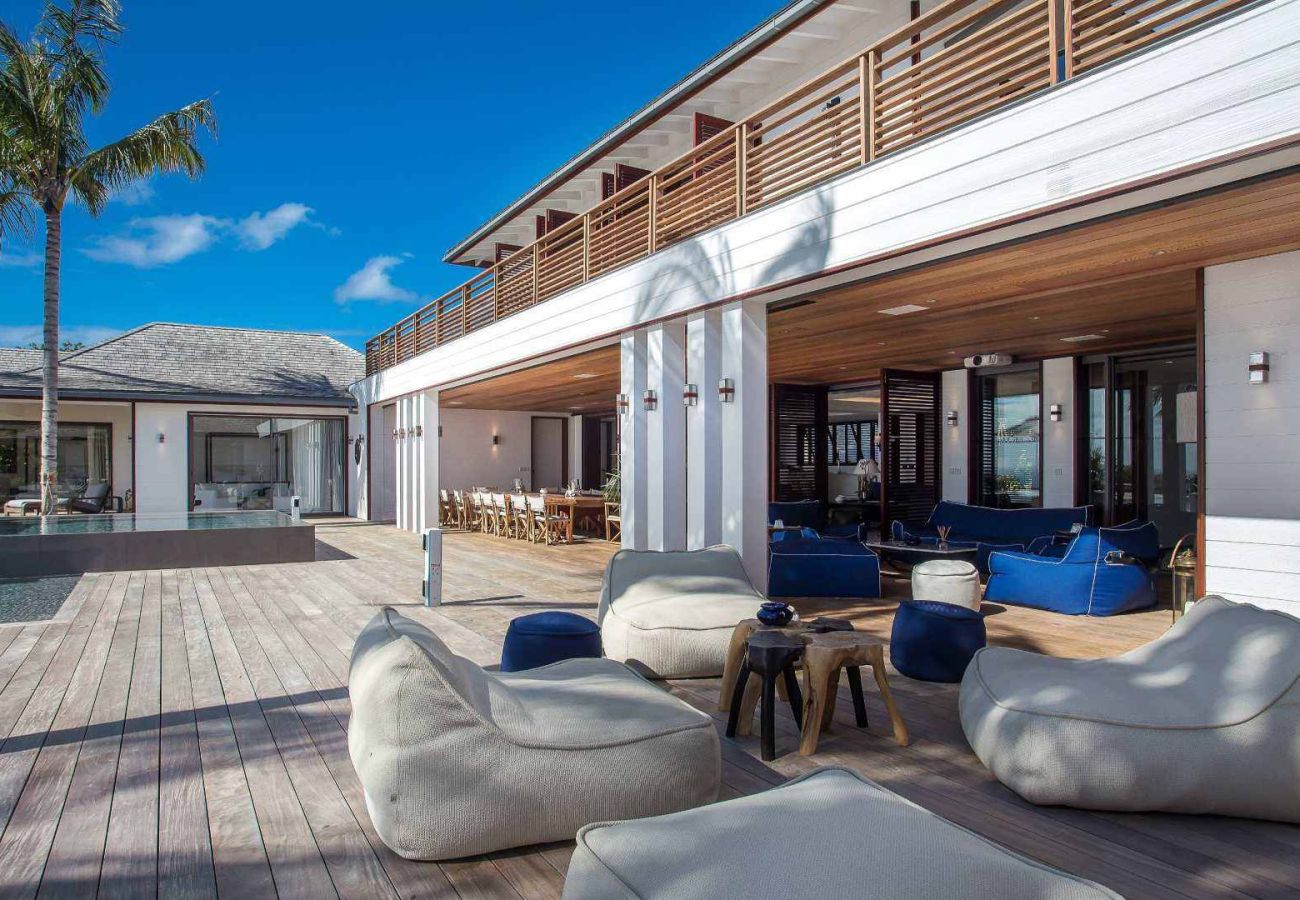 Villa in Saint Barthélemy - Maison Blanc Bleu St Barths 5-bd