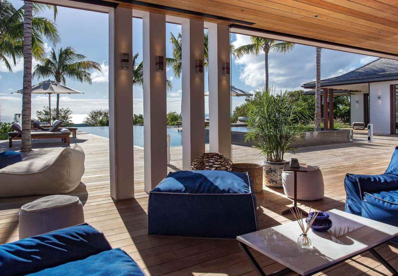 Villa in Saint Barthélemy - Maison Blanc Bleu St Barths 5-bd