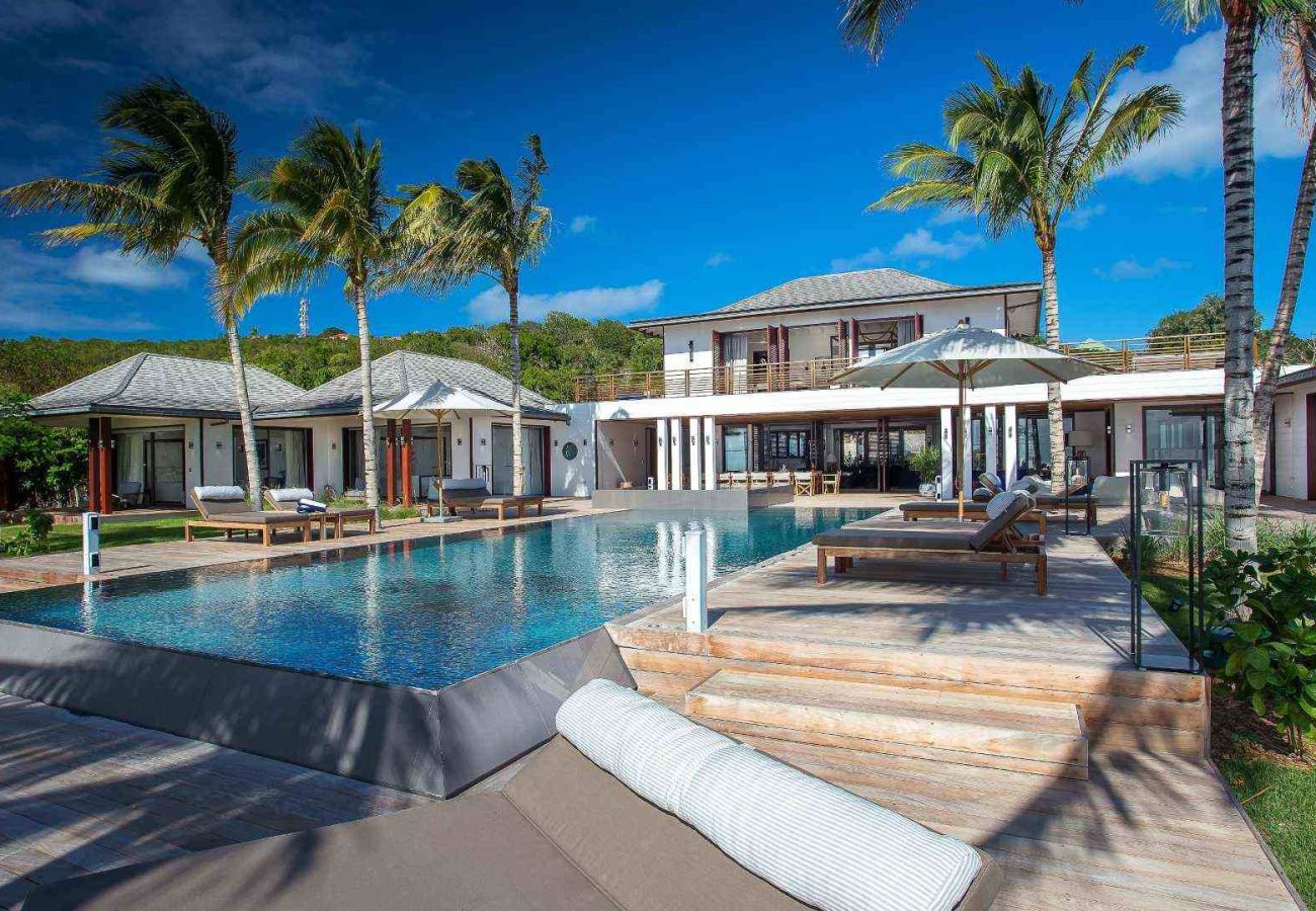 Villa in Saint Barthélemy - Maison Blanc Bleu St Barths 5-bd